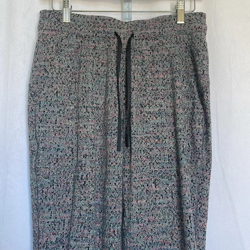 Lululemon Ready to Rulu 7/8 Jogger Neon Tweed Jacquard Battleship Electric EUC
